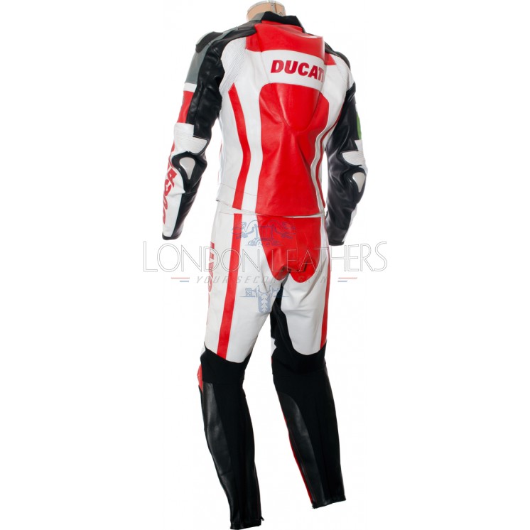 1 & 2 PIECE SUITS Ducati Corse TriColour Leather Motorcycle